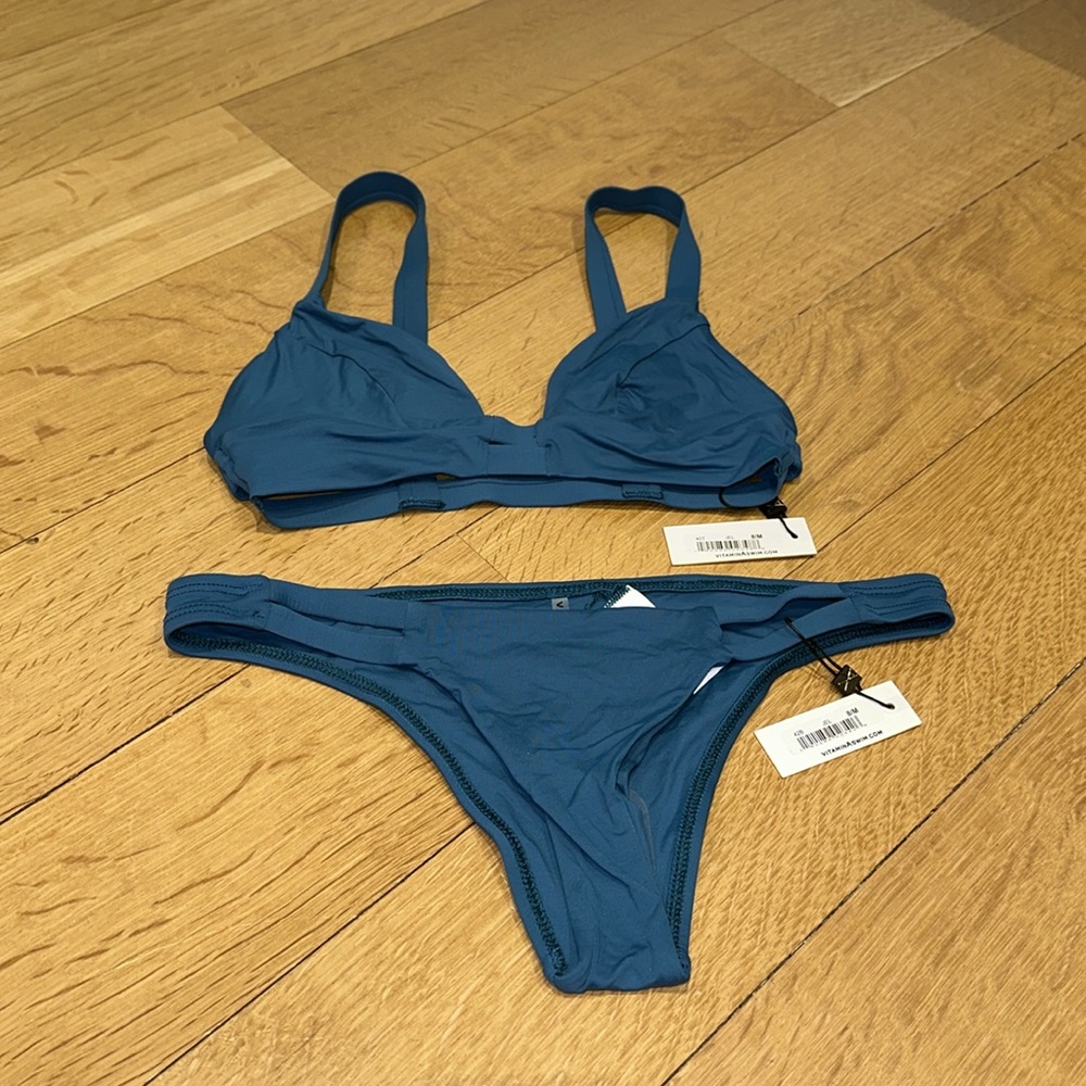VitaminA Swim Bikini Set - Blue - Size M/8